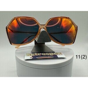 Vintage Oversize NOS Eyeglasses Red Mirror Sun Lens 1980s - 1990s #11(2)